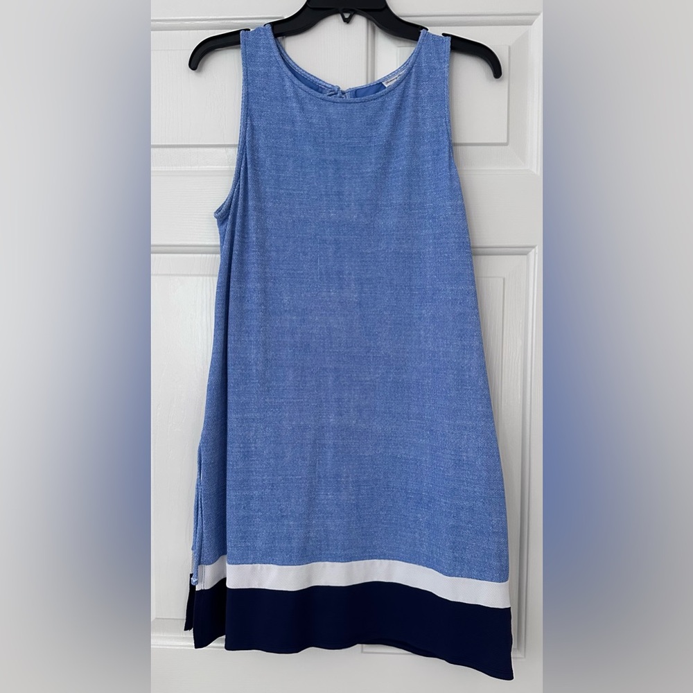 Tommy Bahama Blue dress with built in shorts.